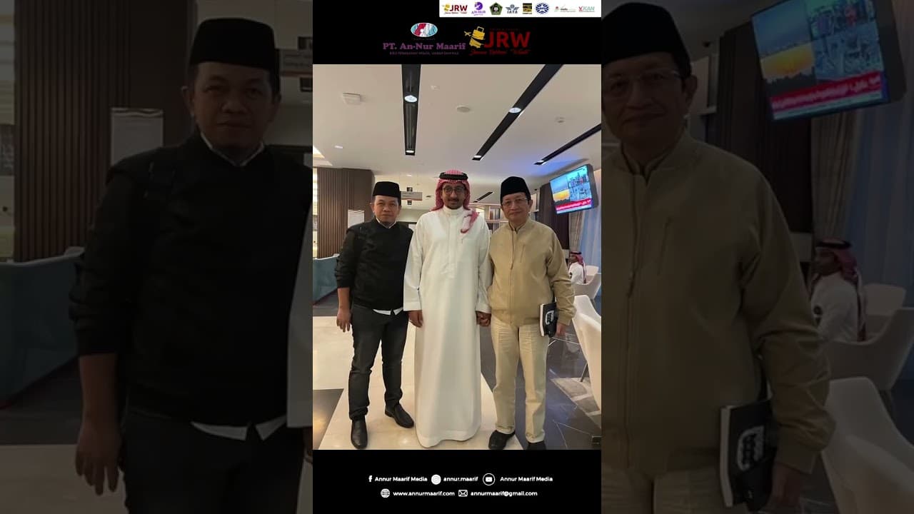Prof. Nazaruddin Umar & H. Bunyamin Yafid di Lounge Bandara